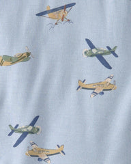 Baby Boy 2-Pack Plane PurelySoft Bodysuits - Blue