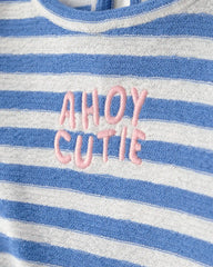Baby Girl 'Ahoy Cutie' 2-Piece Top & Short Set - Blue