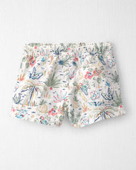 Baby Boy Recycled Swim Trunks in Tropical Paradise
