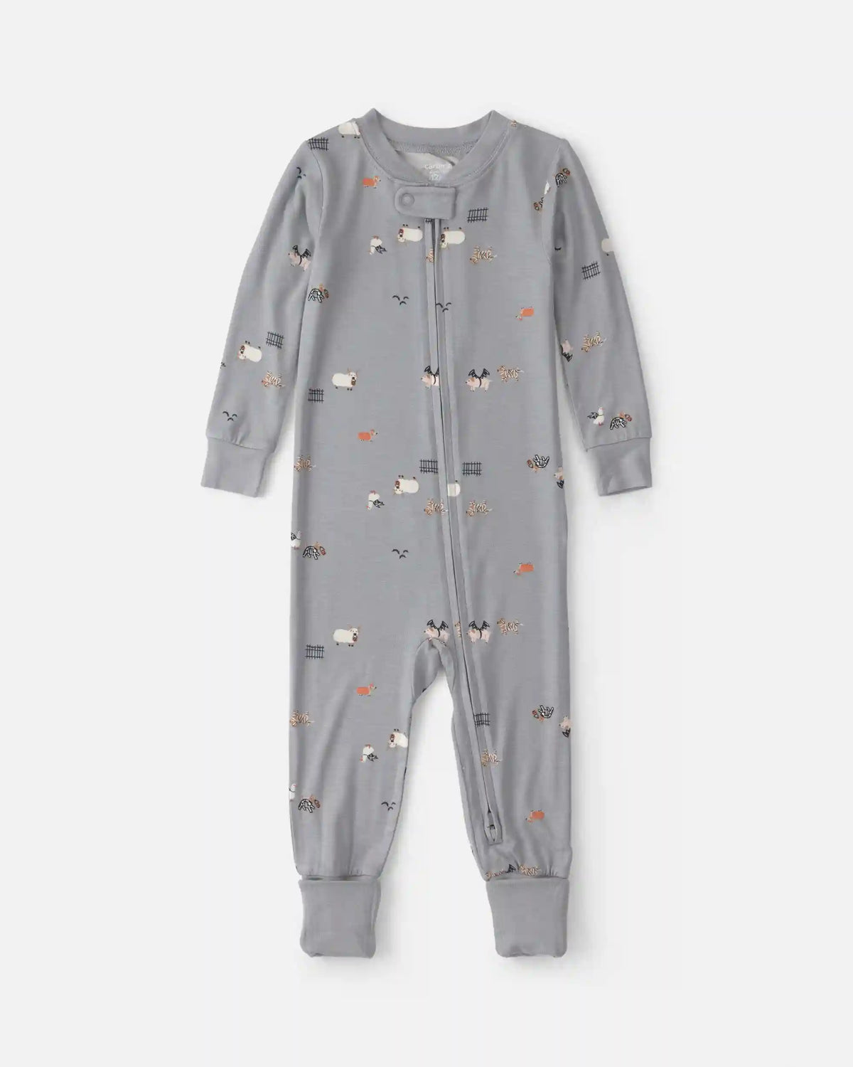 Baby 1-Piece Halloween PurelySoft™ Snug Fit Pajama - Grey