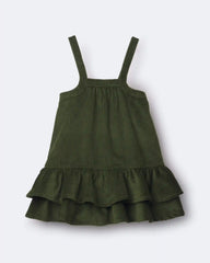 Toddler Girl Ruffle Skirtall - Olive