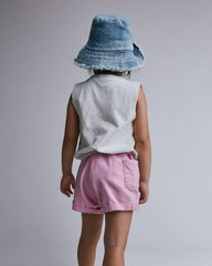 Toddler Girl 'Bunsicle' Elastic Waist Tank - Heather Grey