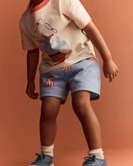 Toddler City Park™ Short in Big Top Print - Blue
