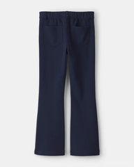 Girls Uniform Ponte Flare Pants - Navy