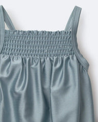 Toddler Girl Smocked One-Piece Swimsuit - Pale Blue