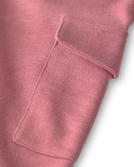 Toddler Girl Organic Cotton French Terry Cargo Pants