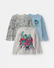 Boys 3-Pack ©Marvel Long-Sleeve Multipack Tops