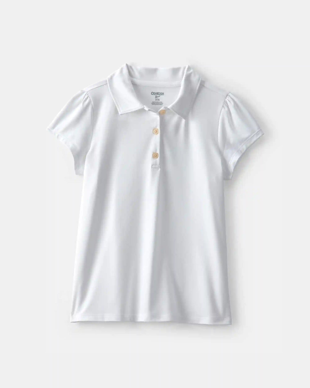 Girls Uniform Active Polo Shirt - White