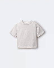 Toddler Rolled Cuff Tee - Cream