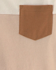 Baby Boy Color Block Short-Sleeve T-Shirt - Tan/Ivory