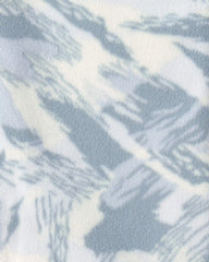Boys Camo Fleece Long-Sleeve Button-Down Shirt - Grey/White