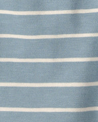 Kids 2-Piece Organic Cotton Top & Short Set in Stripes