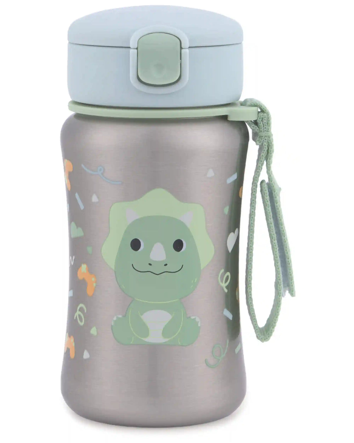 Besties Squad Stainless Steel Straw Bottle - Dex Dino