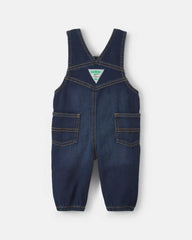 Baby Boy Denim Overalls - Dark Wash