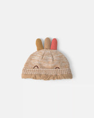 Baby Thanksgiving Turkey Knit Hat - Cream
