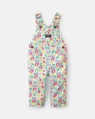 Baby Alphabet Overalls - White