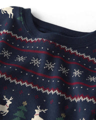 Kids 2-Piece Organic Cotton Fair Isle Pajamas