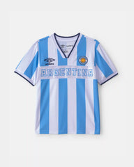 Girls 2-Piece Umbro Argentina Soccer Jersey & Skort Set - Light Blue/White