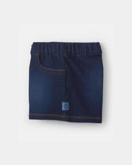 Toddler Girl French Terry Knit Shorts - Dark Wash