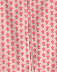 Baby Girl Organic Cotton 1-Piece Pajama in Pink Floral