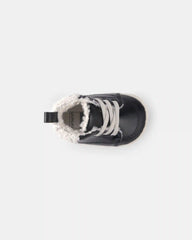 Baby Boy High Top Sneakers - Black