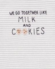 Baby 3-Piece Milk & Cookies Little Character Set® - Grey