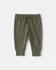 Baby Boy 2-Piece PurelySoft™ Hoodie Layering Set - Olive Green