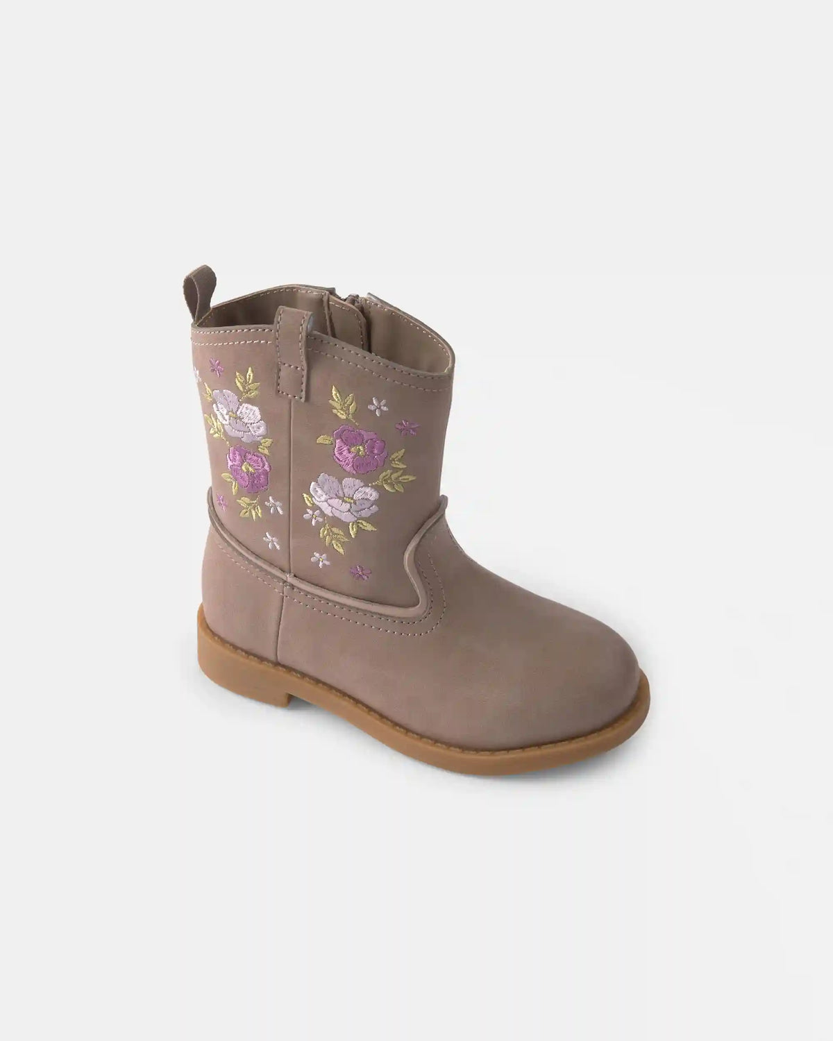 Toddler Girl Floral Cowboy Boots - Brown
