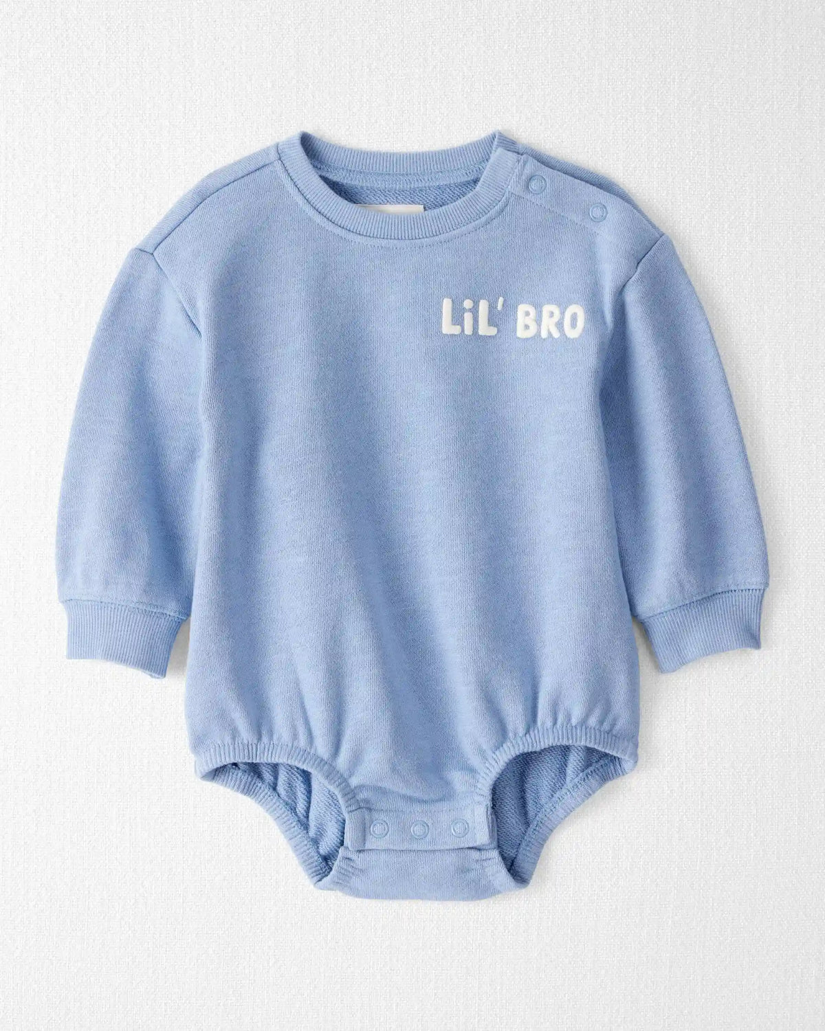 Baby Boy Organic Cotton Lil' Bro Bubble