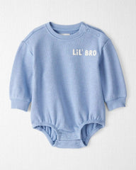 Baby Boy Organic Cotton Lil' Bro Bubble