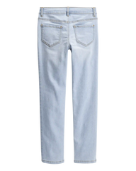 Kid Light Blue Ice Wash Skinny-Leg Jeans