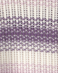Girls Striped Sweater - Purple