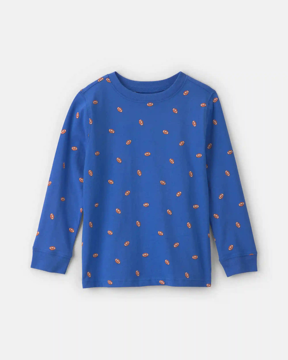 Boys Football Long-Sleeve T-Shirt - Blue