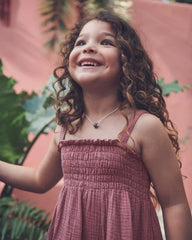 Toddler Girl Organic Cotton Smocked Gauze Dress