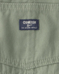 Baby Boy Canvas Shortall - Olive