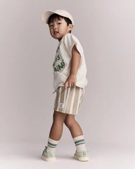 Toddler City Park™ Shorts in Stripes - Khaki/Cream