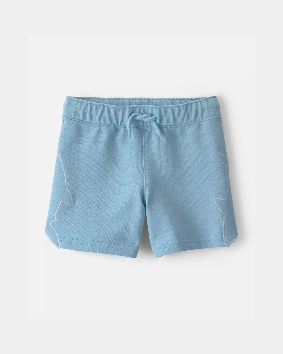 Toddler Boy Shark French Terry Shorts - Blue