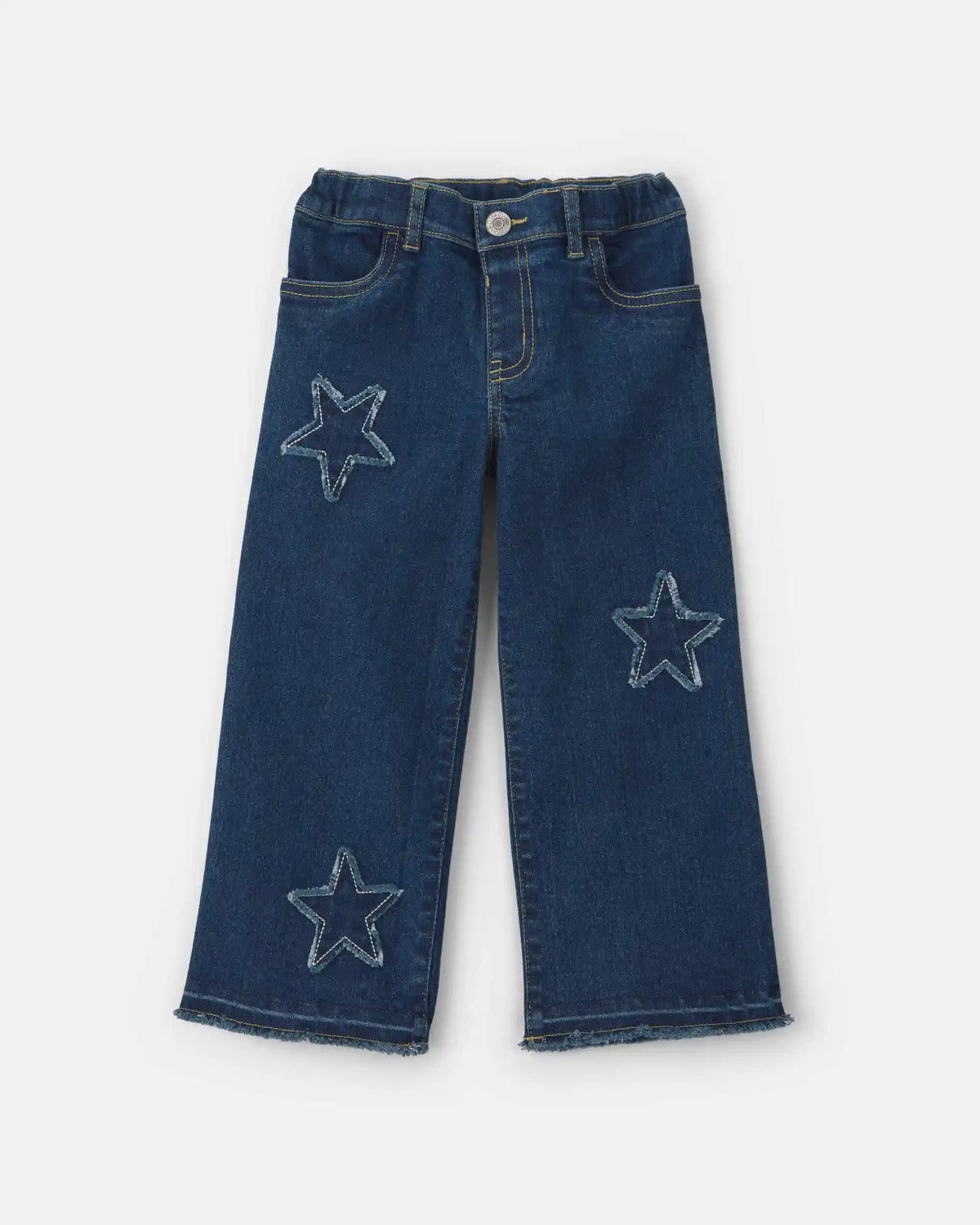 Toddler Girl Star Denim Wide-Leg Jeans - Medium Wash