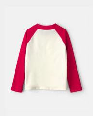 Toddler Boy 'Red White & Cool' Rashguard - Red/White