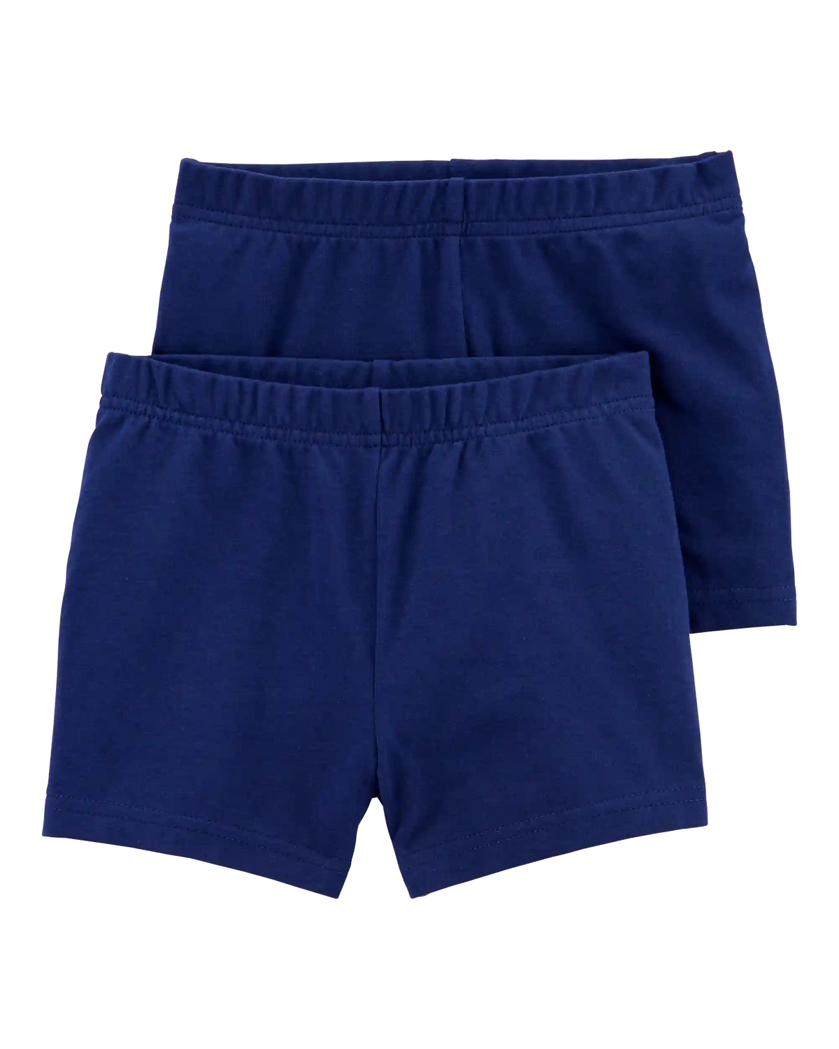 Baby Girl 2-Pack Cartwheel Shorts - Navy