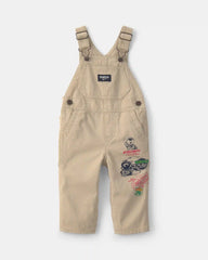 Baby Train Overalls - Khaki