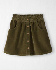 Girls Organic Cotton Corduroy Skirt