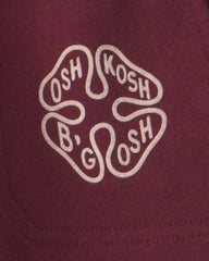 Boys French Terry Joggers - Burgundy
