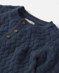 Baby Organic Cotton Sweater Knit Jumpsuit