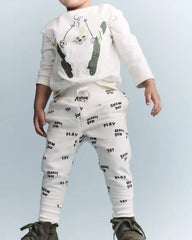 Toddler City Park™ Jogger Pant in Snow Day Print - Cream