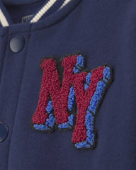 Boys ©Marvel Spider-Man Fleece Varsity Jacket  - Blue