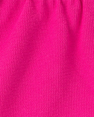 Baby Girl Drawstring Shorts - Pink