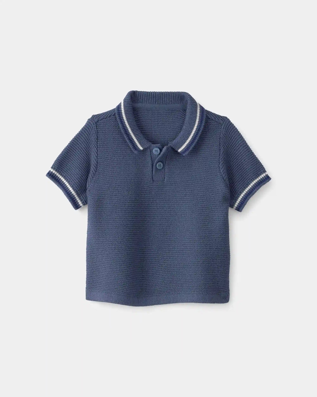 Baby Boy Sweater Polo Shirt - Navy