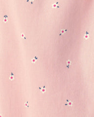 Toddler Girl Floral Twill Pull-On Pants - Pink