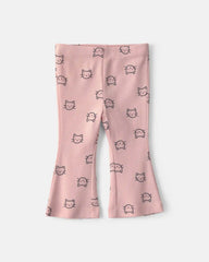 Baby Girl 3-Piece Cat Hooded Layering Set - Grey/Pink
